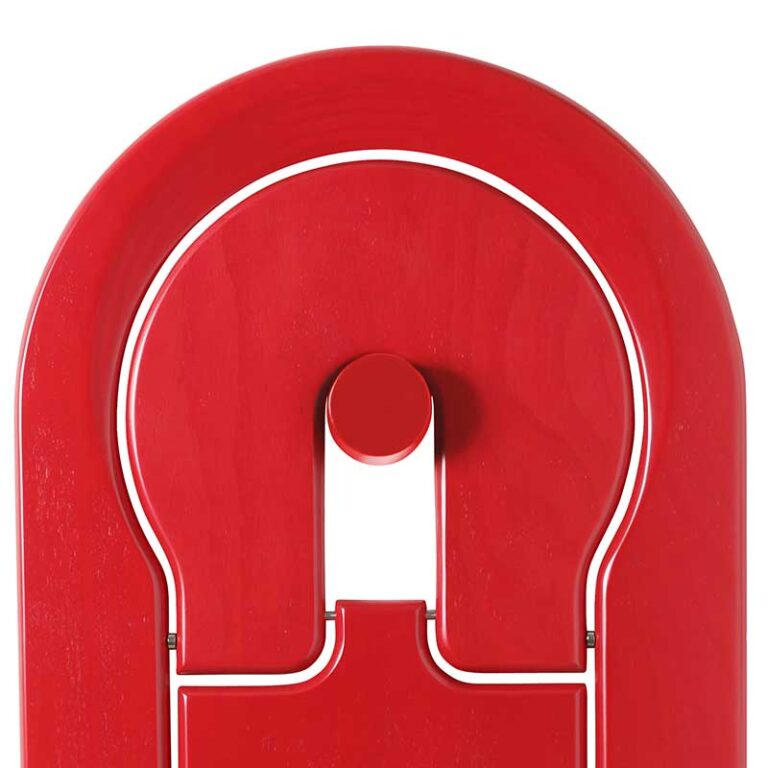 Patère pour Chaise TS de couleur rouge Roger Tallon Sentou Édition