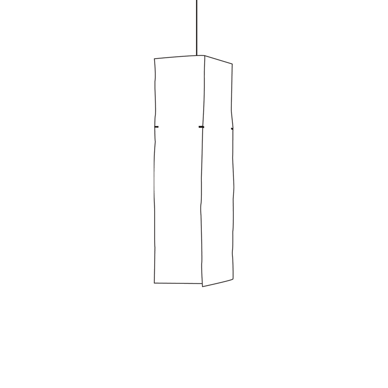 Suspension colonne Akari L1 par Isamu Noguchi Sentou Edition