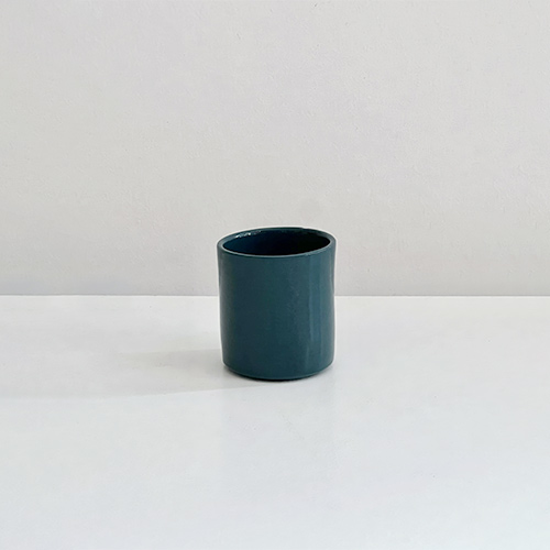 Tasse à expresso bleu pétrole, collection de céramique Terra, Sentou Edition