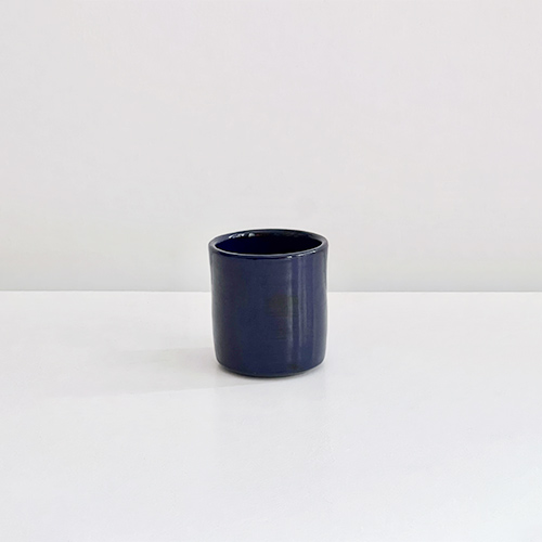 Tasse à expresso bleu cobalt, collection de céramique Terra, Sentou Edition