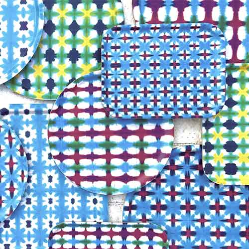 Collection de plateaux Baki décor multicolore par Sentou Edition